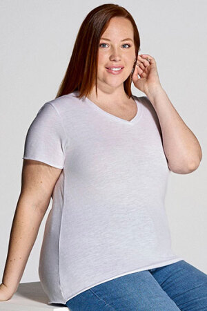 Curves Slub T-Shirt Lady