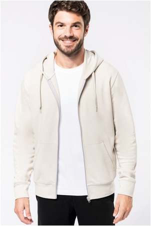 Bio-Kapuzensweatshirt mit Reißverschluss Herren