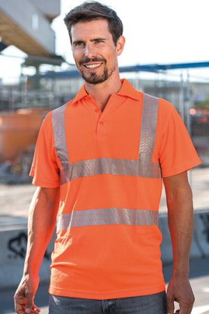 Hi-Viz Broken Reflective Polo Shirt EN ISO 20471