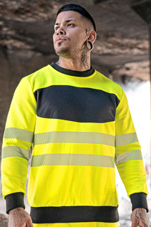 EOS Hi-Vis Workwear Sweatshirt With Printing Area