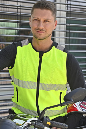 Hi-Vis Mesh Motorcycle Safety Vest “Naxos”