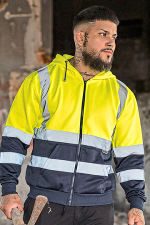 Hi-Vis Zipper Hoody Galway