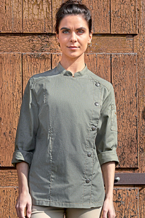 Damen Kochjacke Jeans-Style