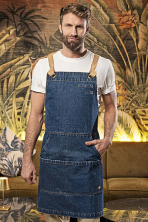 Latzschürze Denim Urban-Style