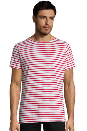 Men`s Round Neck Striped T-Shirt Miles