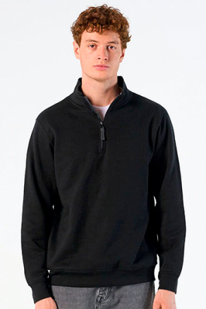 Mens Zip High Collar Sweatshirt Stan