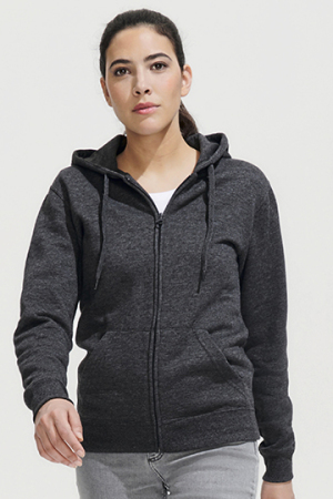 Women Hooded Zipped Jacket Seven Women