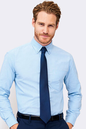 Herren Oxford-Langarmhemd Boston