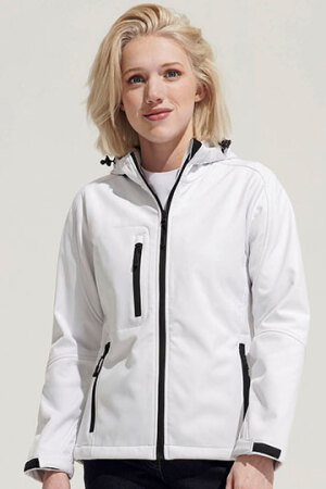 Womens Hooded Softshell Jacket Replay