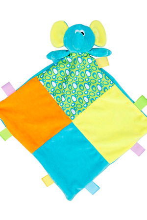 Baby Multi Coloured Comforter with Rattle