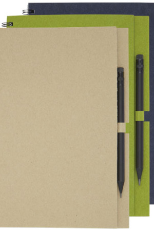 Luciano Eco Notizbuch mit Spiralbindung mit Stift – medium