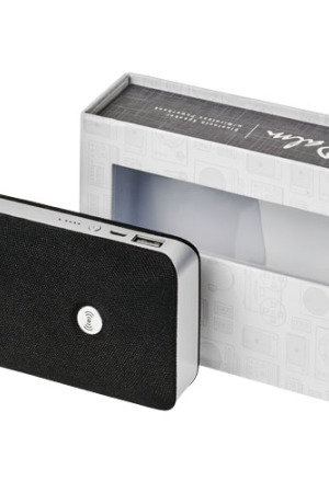 Palm Bluetooth® Lautsprecher und Powerbank mit kabelloser Ladefu