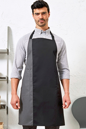 Contrast Bib Apron