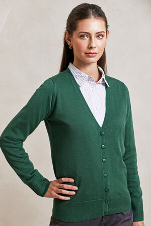 Ladies Button Through Knitted Cardigan