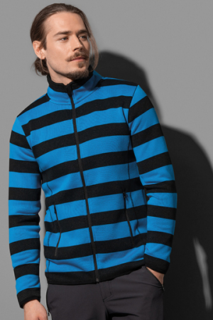 Active Striped Fleece Jacket for men