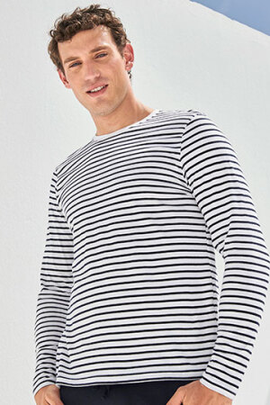 Unisex Long Sleeved Striped T