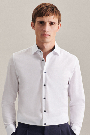 Men`s Shirt Poplin Shaped Fit Longsleeve