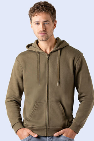 Zip Through Hooded Sweat Jacket