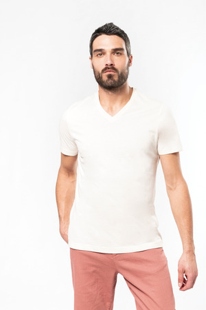 Herren-T-Shirt mit V-Ausschnitt aus Bio-Baumwolle