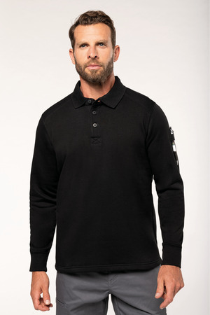 Sweatshirt mit Polokragen