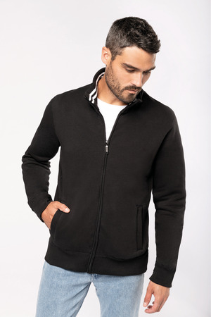 Herren Fleece-Sweater mit Reißverschluss