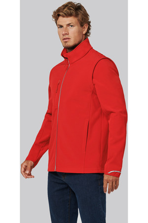 Softshelljacke mit abnehmbaren Ärmeln