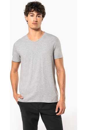 Kurzarm-T-Shirt mit V-Ausschnitt