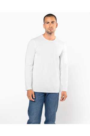 Langarm-T-Shirt mit Rundhalsausschnitt