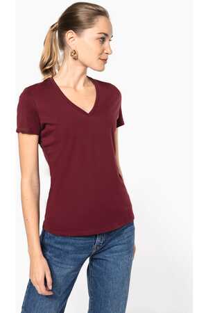 Damen-T-Shirt BIO150IC mit V-Ausschnitt