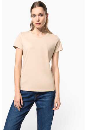Ladies' short-sleeved crew neck T-shirt
