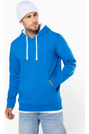HERREN-KAPUZENSWEATSHIRT BICOLOR