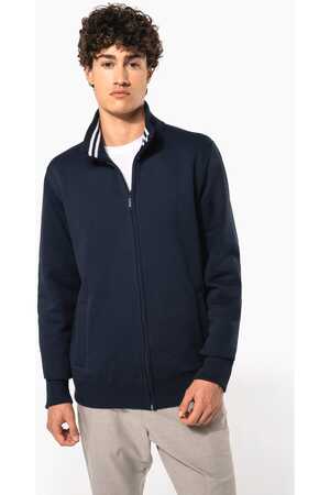 Herren Fleece-Sweater mit Reißverschluss