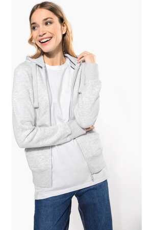 DAMEN KAPUZENSHIRT mit Reißververschluss