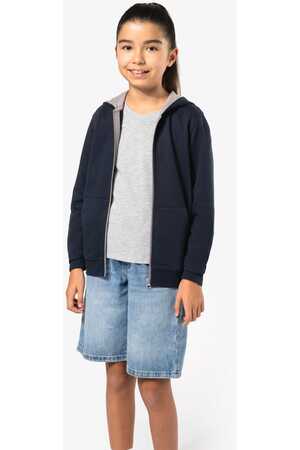 Kinder KAPUZENSWEATSHIRT mit Reißverschluss
