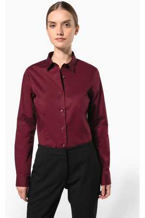 Damen Stretchbluse Langarm