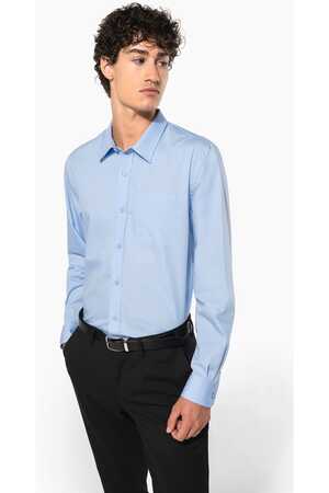 Herren Popelinehemd Langarm