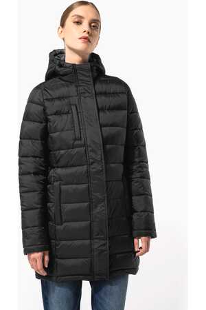 Leichter Damen-Daunenparka mit Kapuze