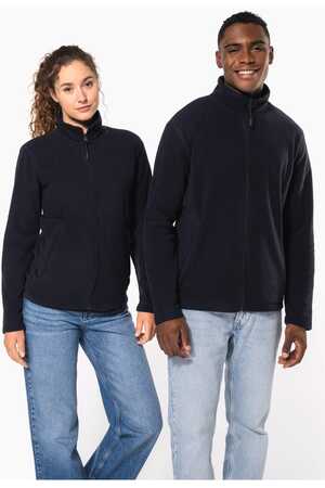 Mikrofleece-Jacke durchgehender Reißverschluss