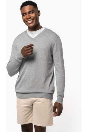 Umweltfreundlicher Herrenpullover mit V-Ausschnitt
