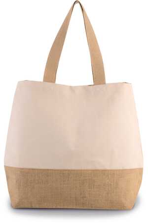 Baumwolltuch-Jute-Shoppingtasche