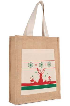 Einkaufstasche mit Weihnachtsmotiven