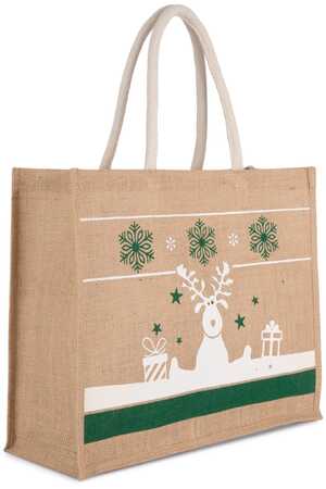 Einkaufstasche mit Weihnachtsmotiven