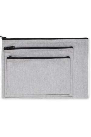 Recycelte kleine Tasche mit Reißverschluss