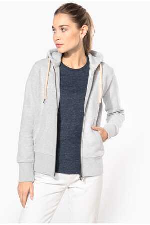Damen Kapuzensweatshirt mit Reißverschluss