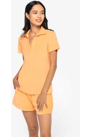 Umweltfreundliches Damen-Polohemd aus Frottee