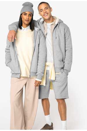 Umweltfreundliches Unisex-Sweatshirt mit Reißverschluss und Sherpa-Futter