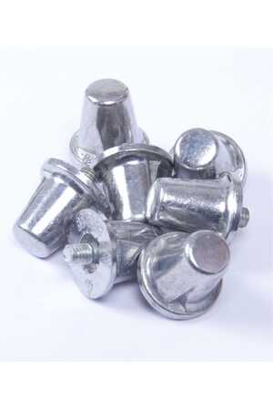 Pack mit 100 kegelförmigen Alustollen