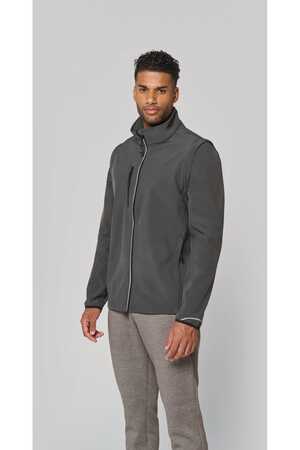 Softshelljacke mit abnehmbaren Ärmeln