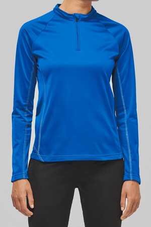 Damen-Runningshirt mit 1/4-Reißverschluss