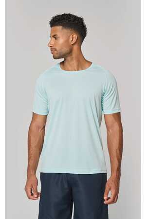 Herren-Sportshirt aus Recyclingmaterial mit Rundhalsausschnitt